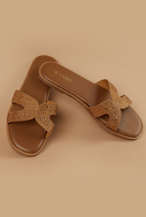 CODE Embellished Flats