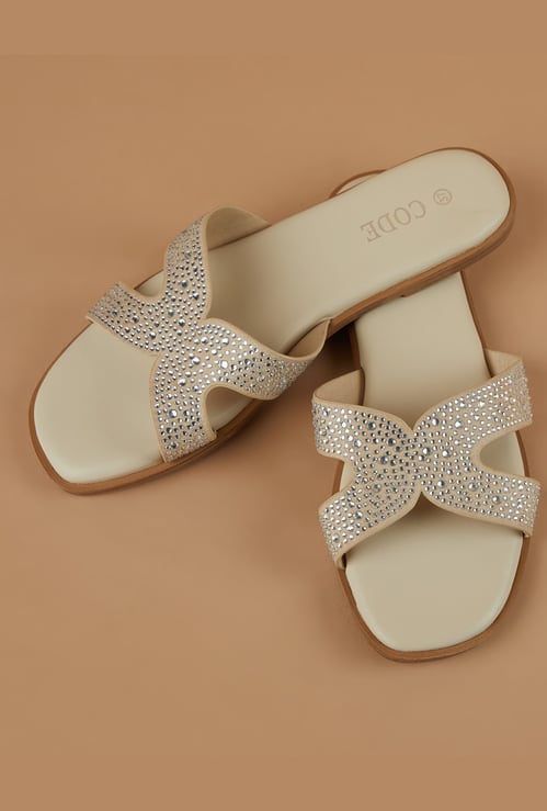 CODE Embellished Flats