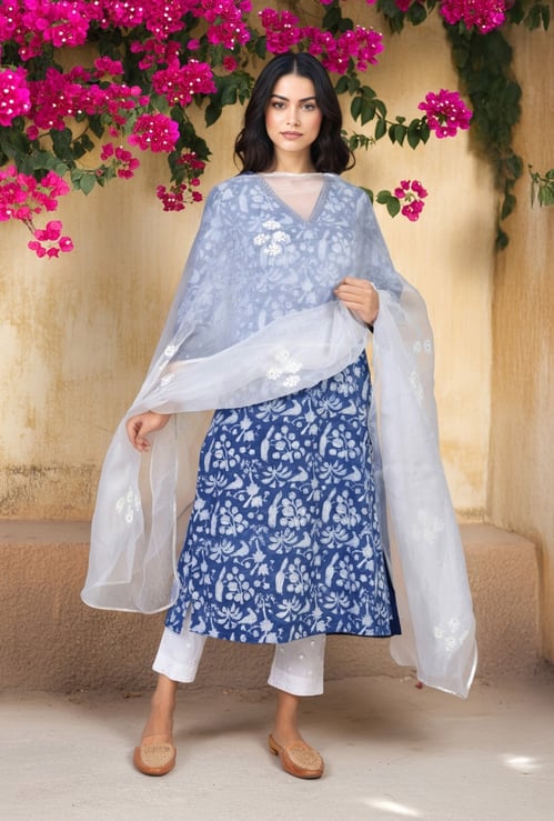 W Embroidered Dupatta