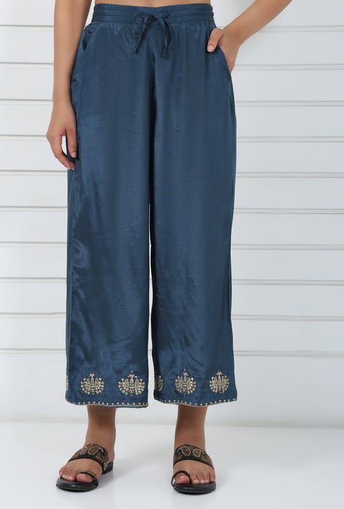 W Embroidered Palazzos