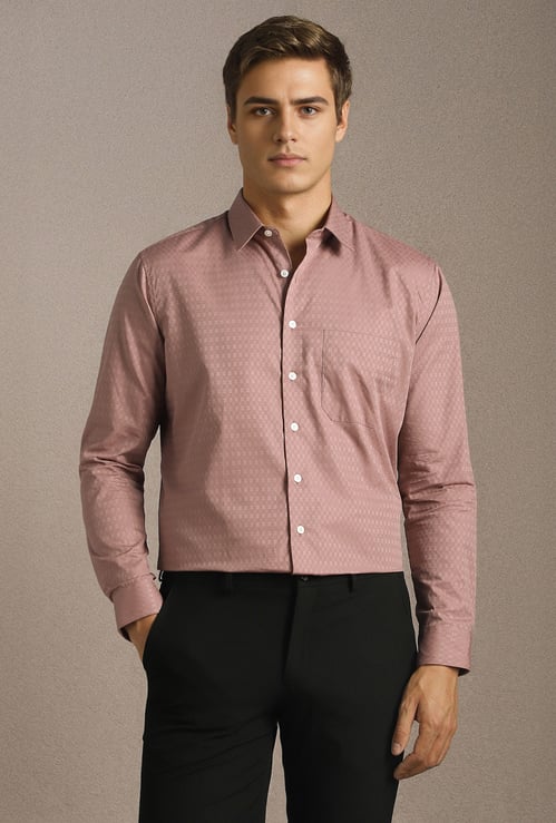LOUIS PHILIPPE Textured Slim Fit Formal Shirt