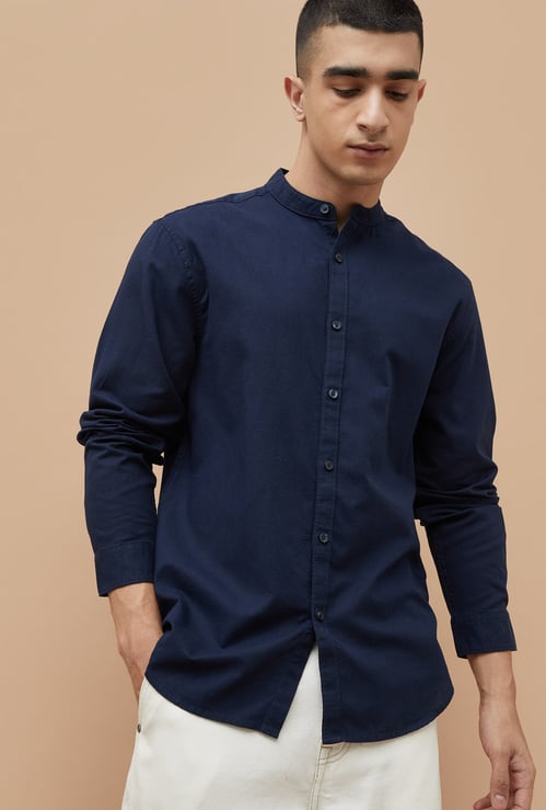 FAME FOREVER Solid Regular Fit Shirt