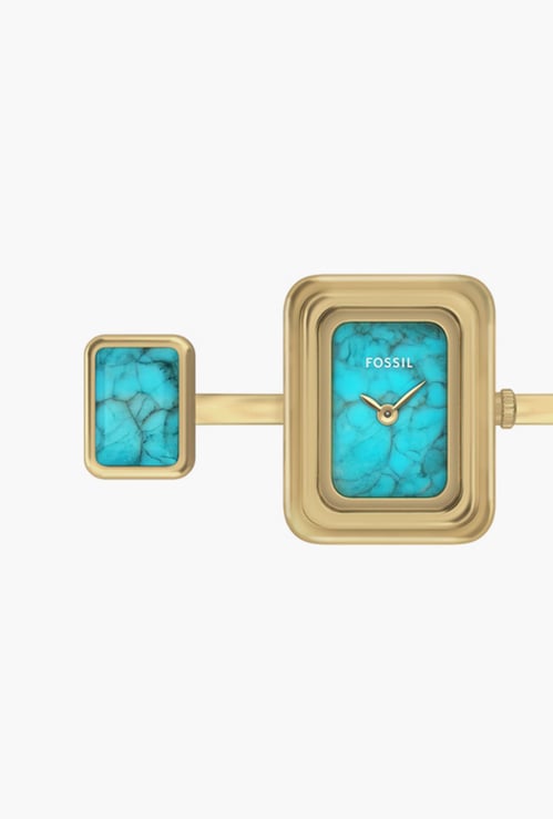 FOSSIL Raquel Turquoise Stone Watch Ring - ES5432