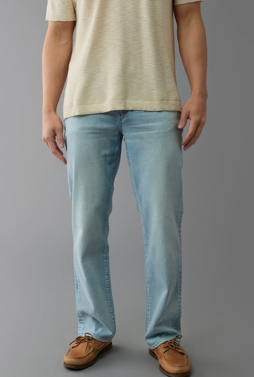 AMERICAN EAGLE Washed Straight Fit Jeans