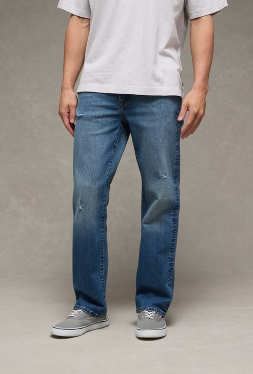 AMERICAN EAGLE Distressed Straight Jeans