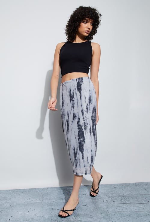 GINGER Animal Print Pencil Skirt