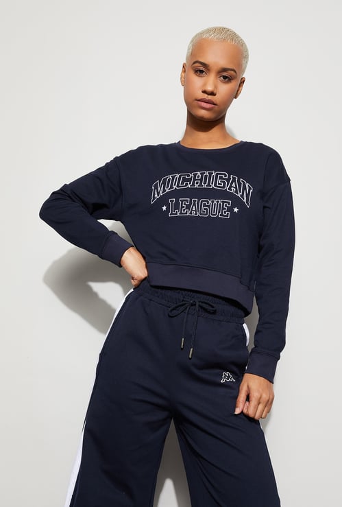 KAPPA Printed Drop Shoulder Sweatshirt