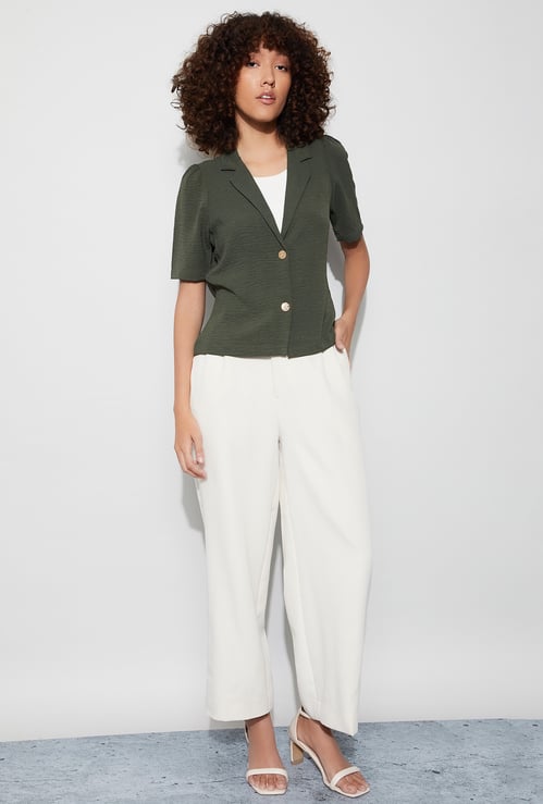 CODE Textured Notched Lapel Jacket