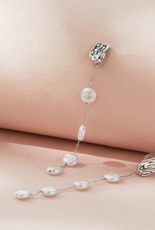 GINGER Pearl Drop Earrings