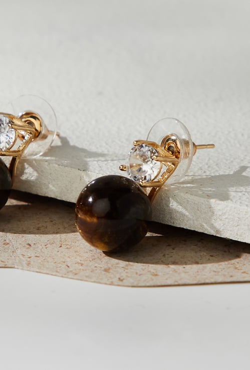 GINGER Embellished Drop Earrings