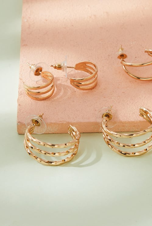 GINGER Assorted Hoop Earrings - Pack of 3
