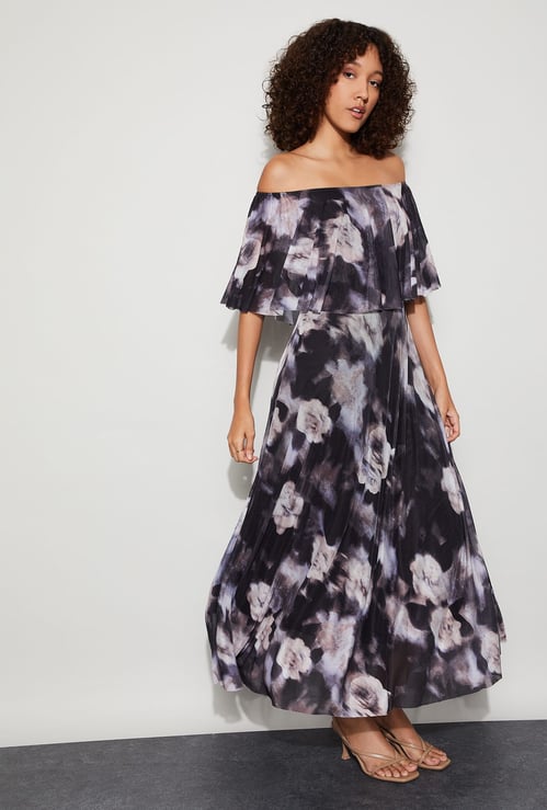 CODE Floral Print Maxi Dress