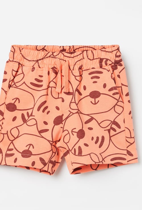 JUNIORS Graphic Print Shorts