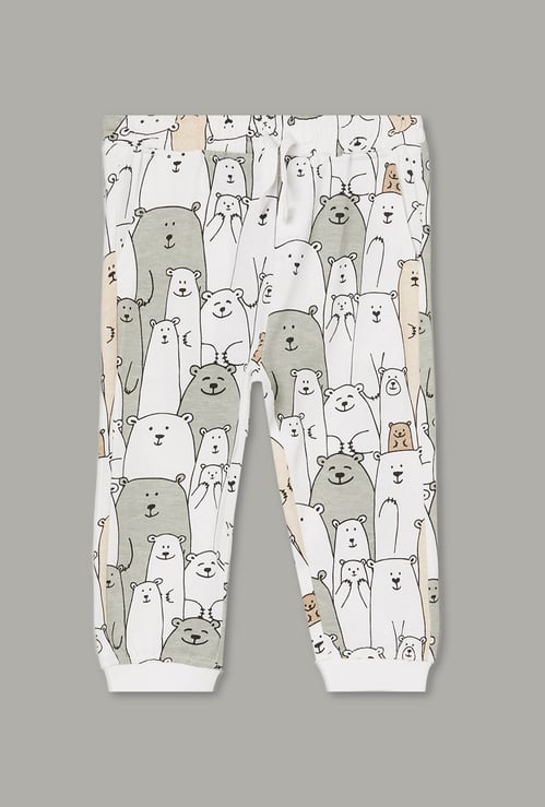 JUNIORS Boys Bear Print Joggers