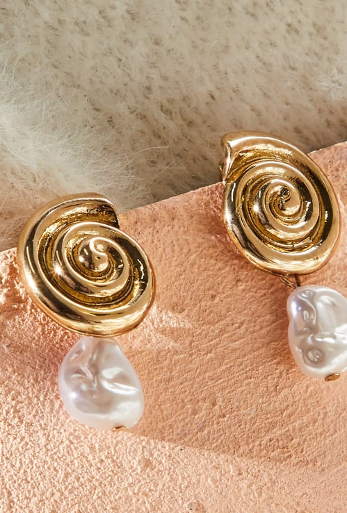 GINGER Embellished Drop Earrings