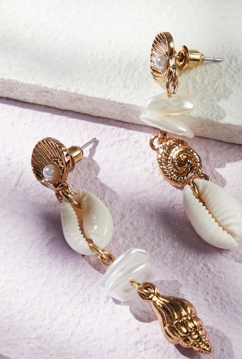 GINGER Embellished Drop Earrings