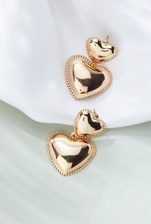 GINGER Heart Drop Earrings