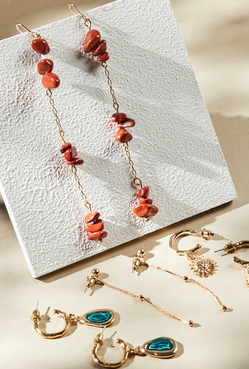 GINGER Embellished Earrings - Pack of 9