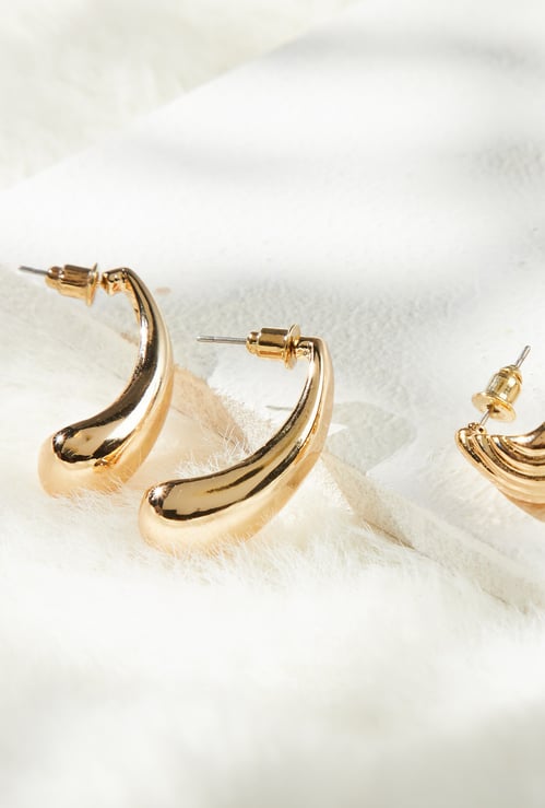 GINGER Teardrop Stud Earrings - Pack of 2