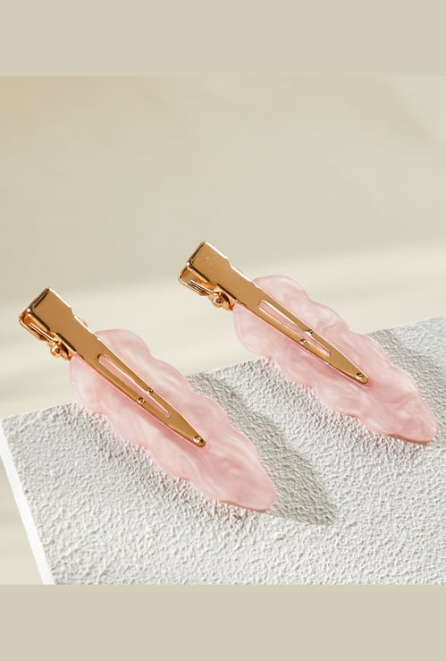 GINGER Solid Hair Clips - Pack of 2