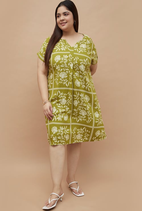 NEXUS Floral Print A-line Dress