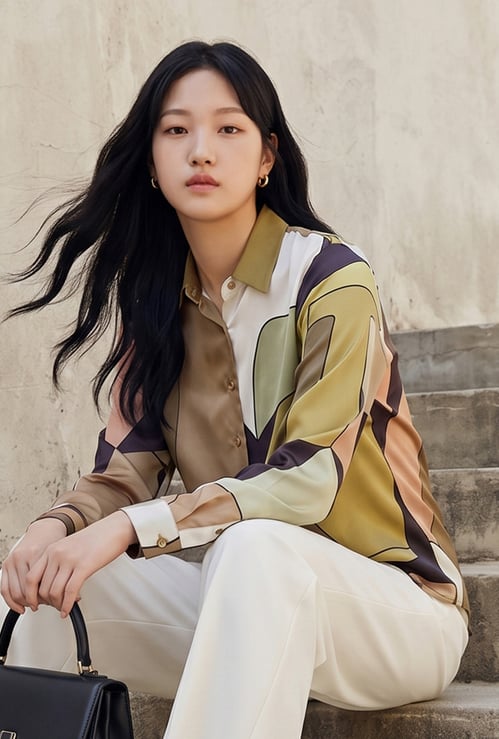 CODE Floral Print Shirt