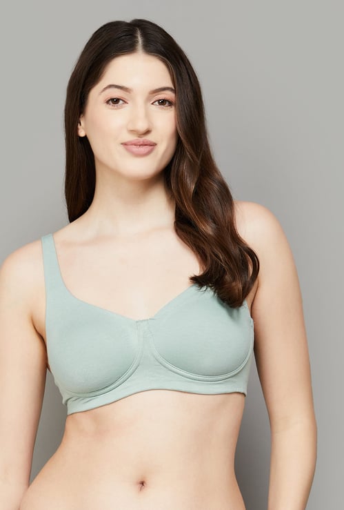 ENAMOR Solid Padded Non-Wired T-shirt Bra