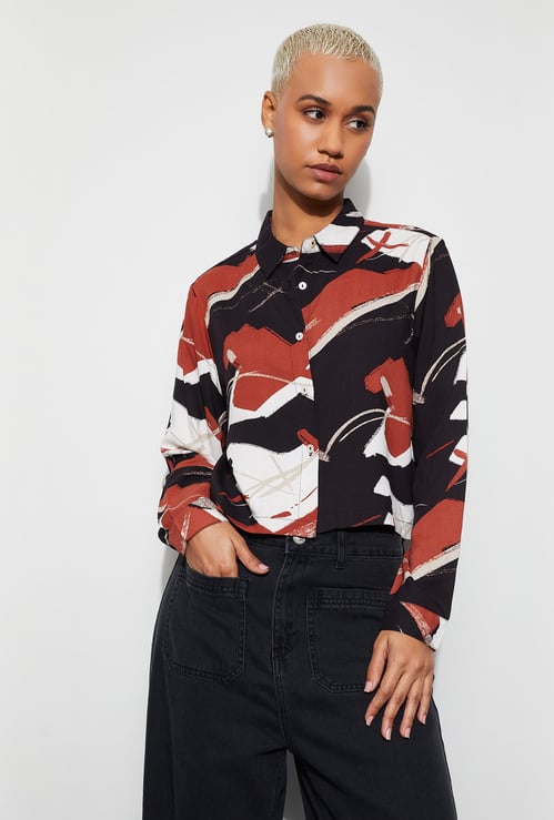 GINGER Abstract Print Shirt