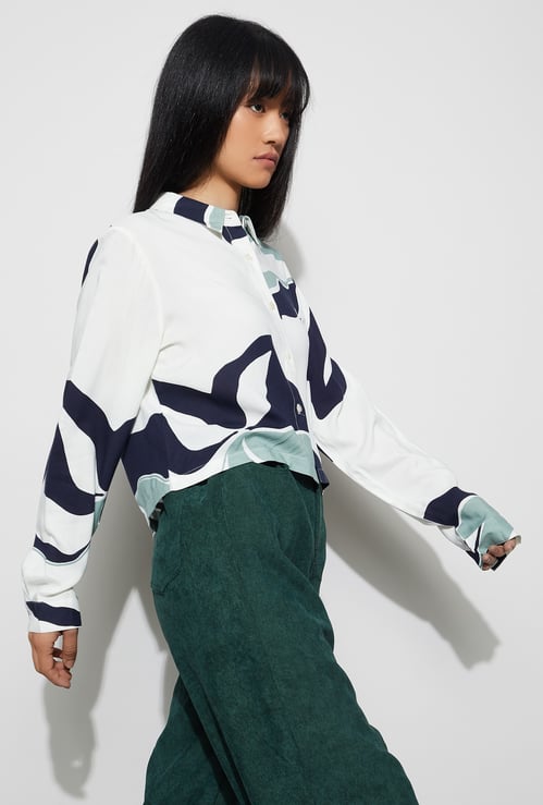 GINGER Abstract Print Shirt