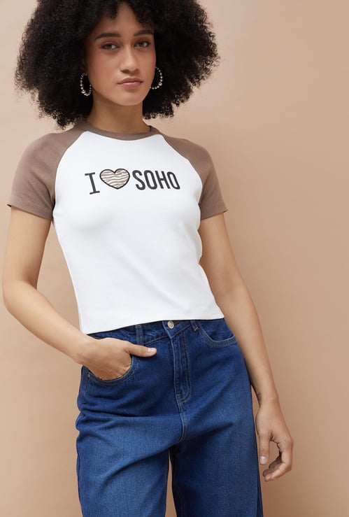 GINGER Typographic Print T-shirt