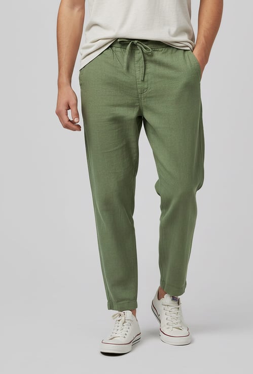 CELIO Solid Regular Fit Trousers