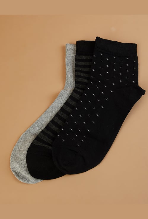 CODE Assorted Ankle Length Socks - Pack of 3