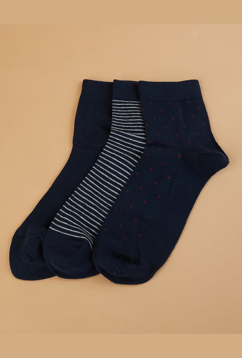 CODE Assorted Ankle Length Socks - Pack of 3