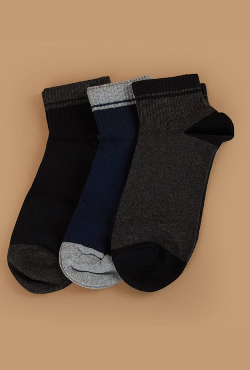 CODE Colourblock Ankle - Length Socks - Pack of 3