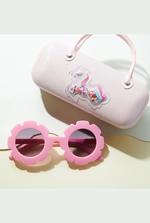 FAME FOREVER Unicorn Detail Bag with Sunglasses