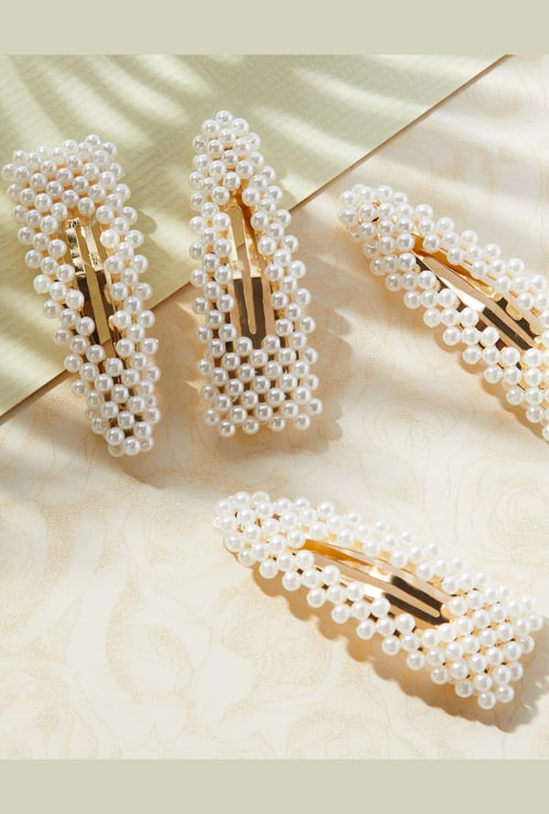 FAME FOREVER Embellished Alligator Clips - Pack of 4