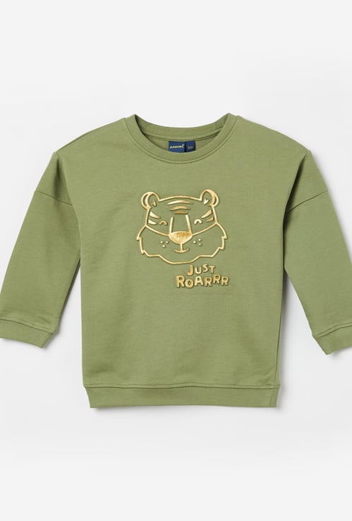 JUNIORS Embossed Sweatshirt