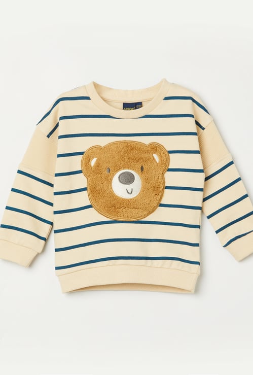 JUNIORS Boys Striped Sweatshirt