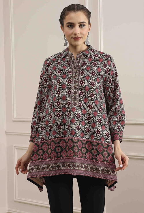 BIBA Printed A-line Tunic