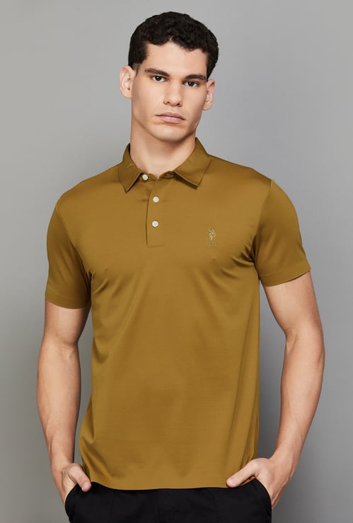 US POLO ASSN Solid Polo T-shirt
