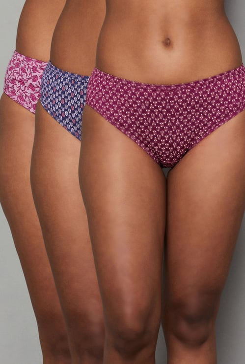 ENAMOR Assorted Hipster Panties - Pack of 3