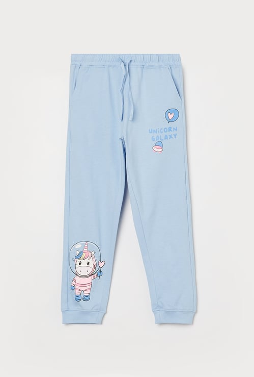 FAME FOREVER Girls Unicorn Print Joggers