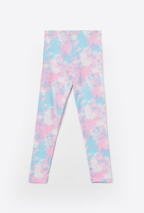 FAME FOREVER Girls Tie & Dye Leggings