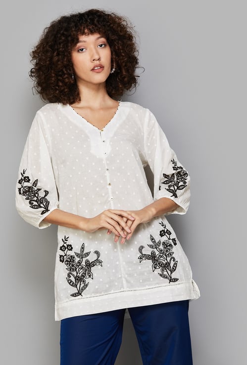 W Embroidered Tunic