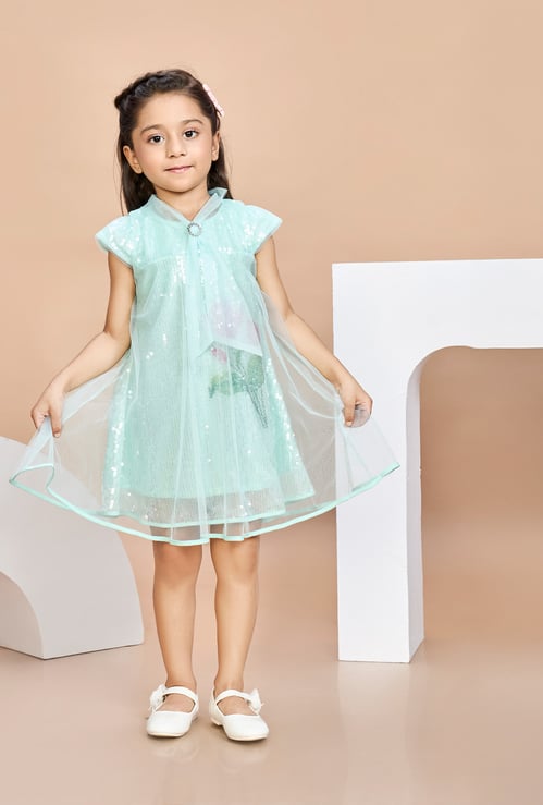 PEPPERMINT Girls Sequined A-Line Dress