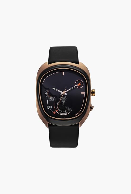 FASTRACK UFO Cosmic Tribe Leather Strap Multifunction Watch - 3327KL01