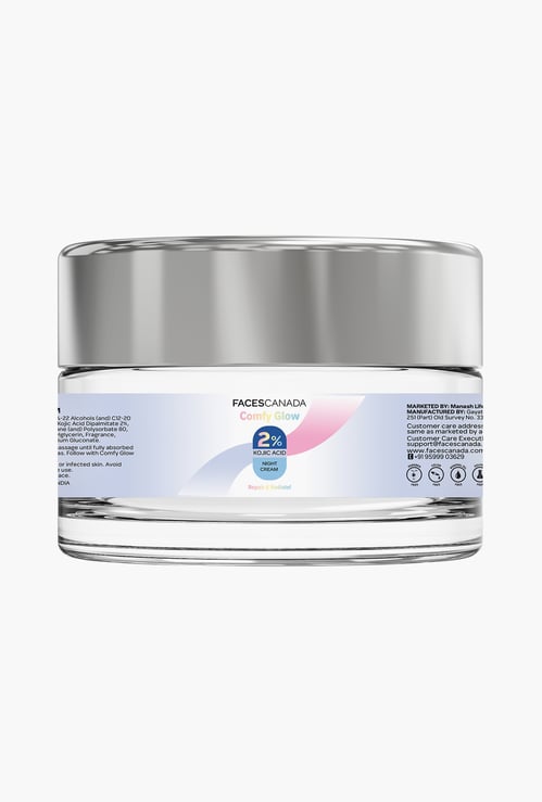 FACES CANADA Comfy Glow 2 Percent Kojic Acid Night Cream - 45g