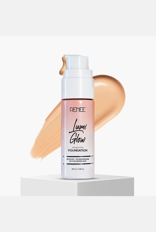 RENEE Lumi Glow Highlighting Liquid Foundation - 02 Glazed Bronze - 30ml