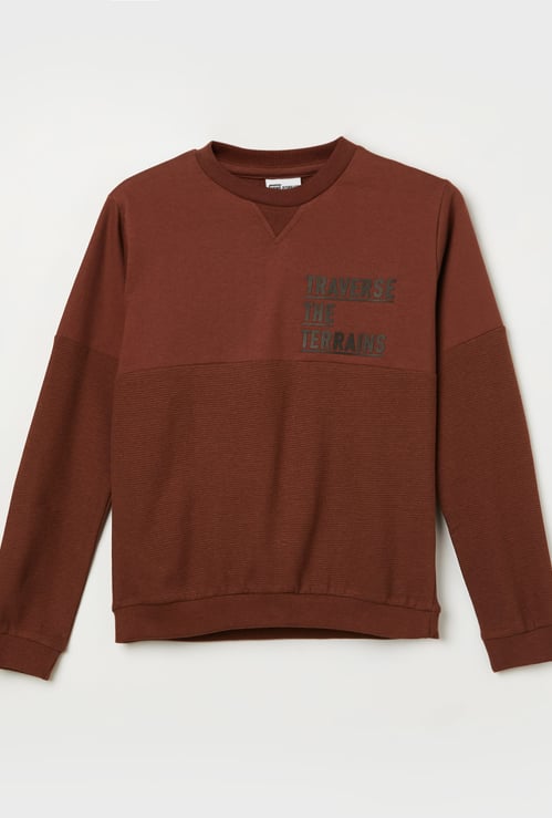 FAME FOREVER Boys Knitted Sweatshirt
