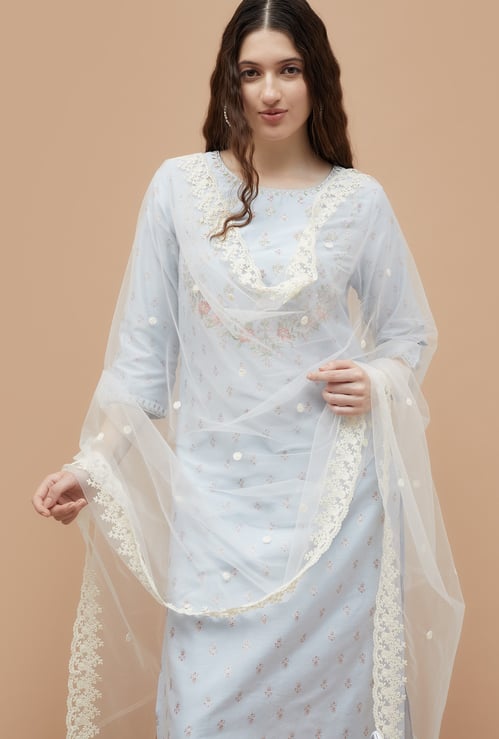 MELANGE Embroidered Dupatta